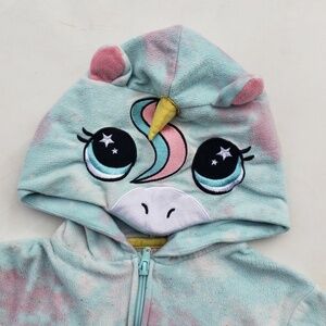 Cat & Jack Girls Unicorn Pajama Costume – Size 6/6X – Hooded One-Piece